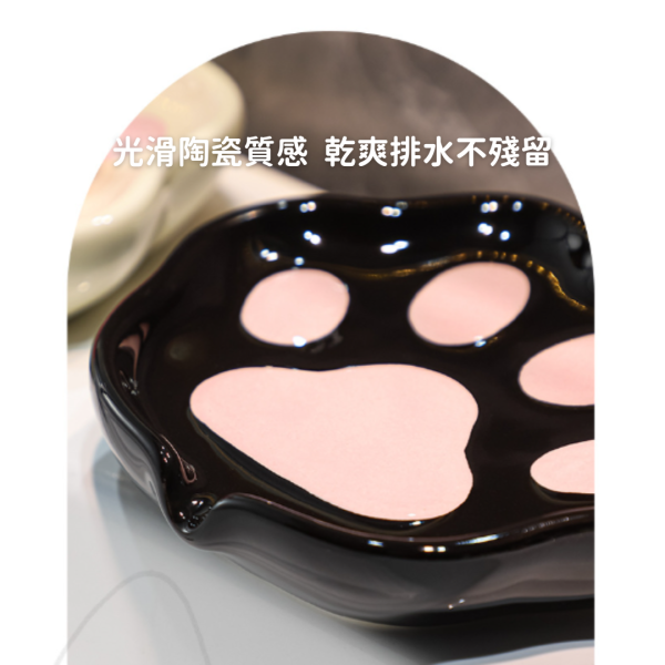《699元公益福袋》可愛貓咪肉球陶瓷按壓分裝瓶及皂盤組 貓插圖,貓咪,皂盤,分裝瓶,乳液瓶,洗手,空瓶,香皂