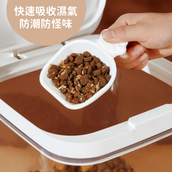 《699元公益福袋》肉球造型寵物毛梳 + 貓掌珪藻土乾燥勺 + 飼料保鮮活性碳片 貓插圖,貓咪,貓梳,防潮,炭片,飼料勺