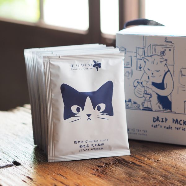 期間限定優惠【雀榕配方濾掛咖啡包】 2盒，共20包 (三種風味任選) 貓咪插畫,貓頭,咖啡,手沖,濾掛,三星四季,宜蘭,耳掛