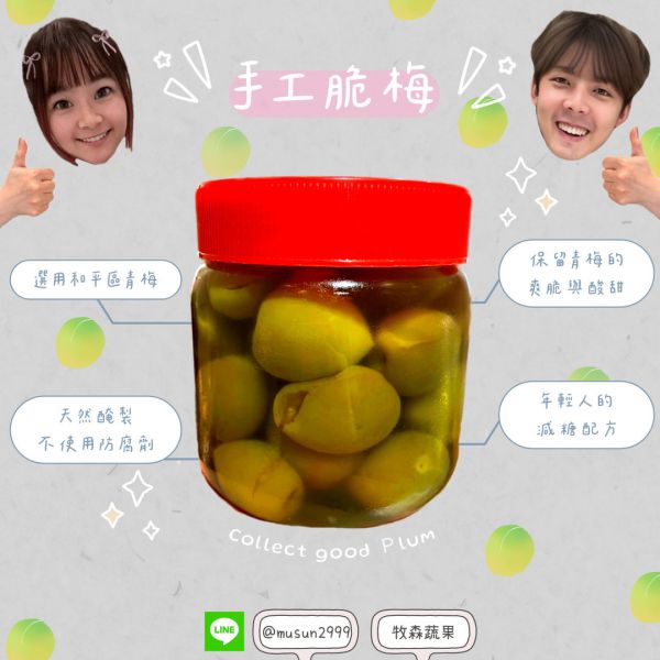 老闆自醃手工脆梅 