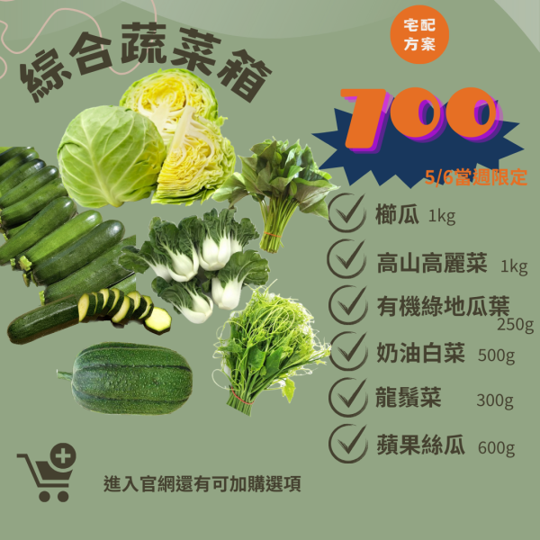 綜合蔬菜箱(5/6-5/8限定) 
