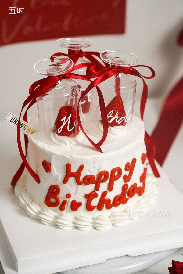 香檳杯蛋糕 (草莓布丁內餡 / 12月15號後開放取貨) 草莓,聖誕樹,聖誕節,聖誕蛋糕