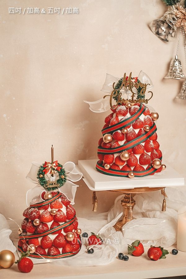 草莓聖誕樹 (12/15後開放取貨) 草莓,聖誕樹,聖誕節,聖誕蛋糕