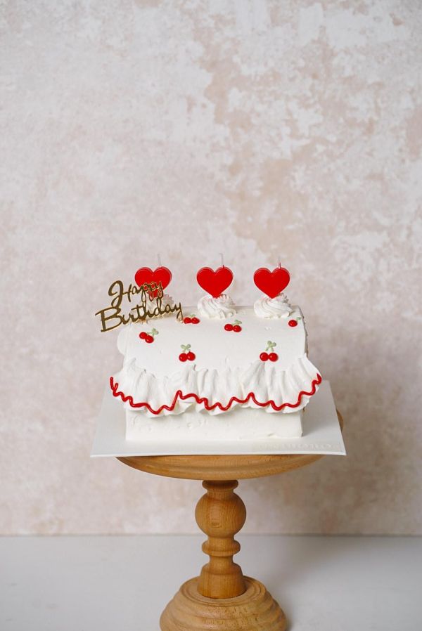 愛心櫻桃捲捲 造型蛋糕捲,韓系蛋糕捲,蛋糕捲,台北蛋糕捲