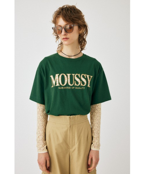 MOUSSY LOGO IN LOGO T-shirt moussy,logo,標誌,短袖,上衣,t,shirt,雙層,日牌,日本,服飾,代購