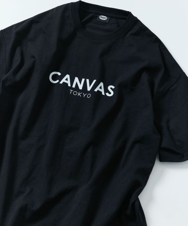 Freak’s Store x CANVAS 聯名限定款 寬版T-shirt canvas,tokyo,freak,store,聯名,限定,限量,標誌,logo,寬版,上衣,短袖,t,shirt,日本,服飾,日牌,代購,咖啡