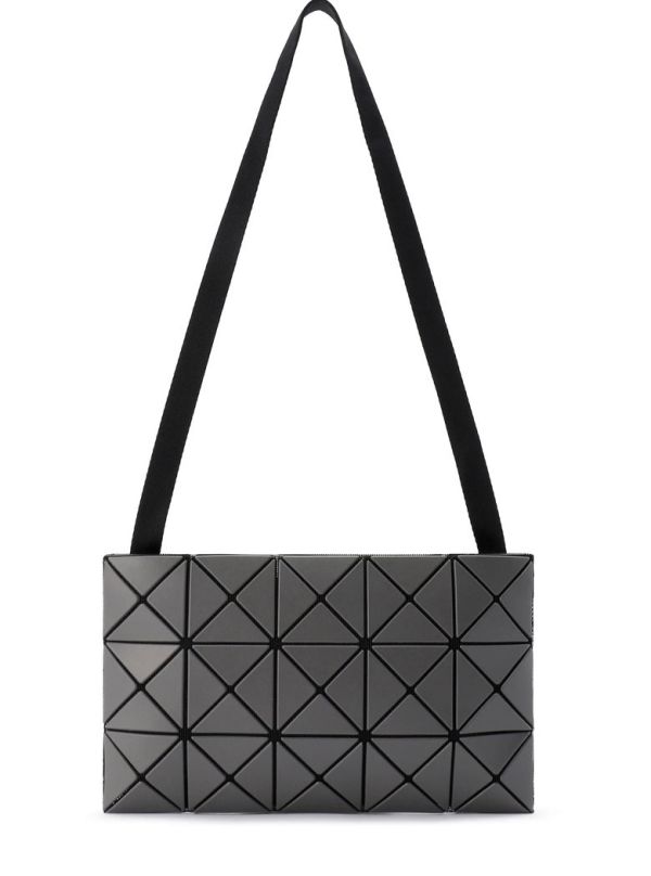 ISSEY MIYAKE 三宅一生 BAOBAO 皮質霧面 黑色 灰色 3x5 斜背包 issey,miyake,三宅,一生,霧面,皮,質,格,灰,黑,3,x,5,*,斜背,包,長夾,日本,代購,專櫃,日牌