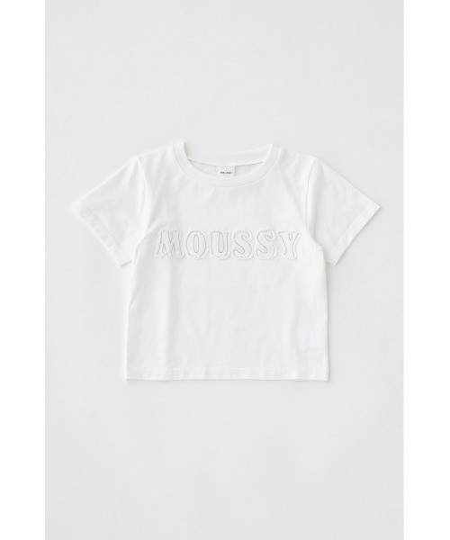 MOUSSY PATCH DENIM TINY T-shirt moussy,tiny,合身,牛仔,標誌,復古,t,shirt,短,日本,日牌,服飾