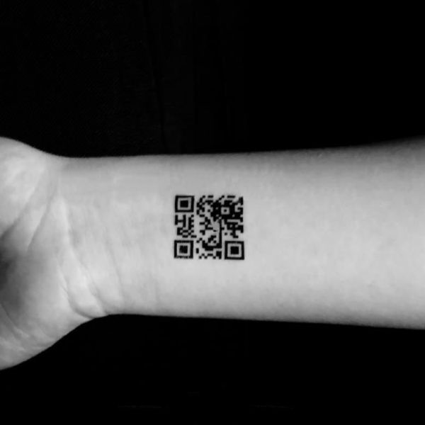 紋身貼紙 我愛你qrcode 刺青 情人節禮物 520 告白 求婚道具 驚喜 聖誕節