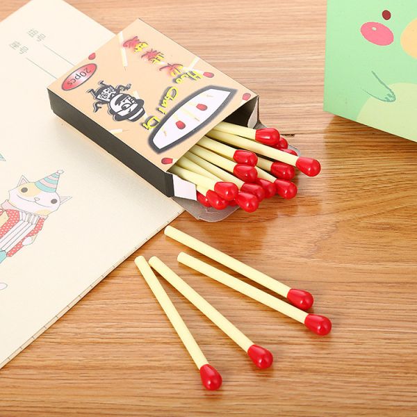 火柴筆 中性原子筆 學生筆 可愛文具 創意文具 韓國個性中性筆 造型原子筆 學生禮物 圓珠筆