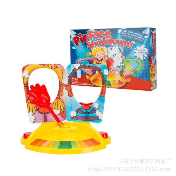 砸派機 桌遊 交換禮物 奶油 遊戲 整人 抖音同款 派對 有趣 雙人桌遊 瘋狂