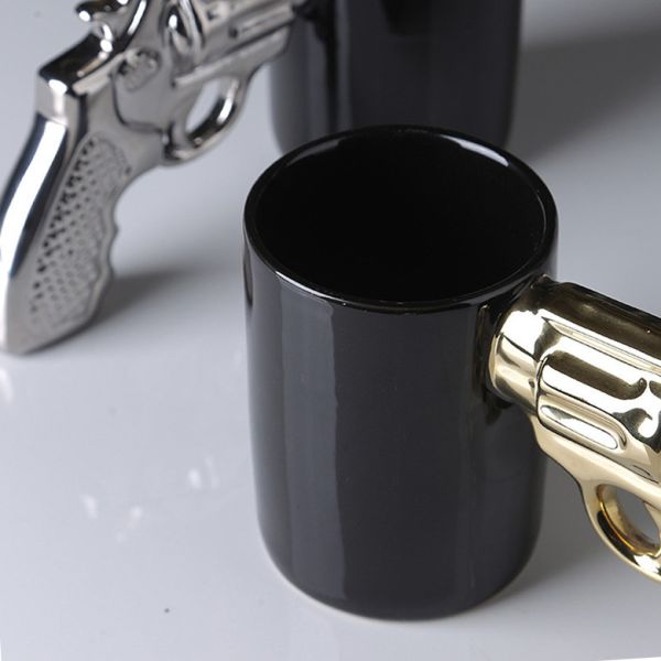 手槍握把馬克杯 馬克杯 搞笑禮物 軍用風格 創意禮物  創意啤酒杯 馬克杯400ml