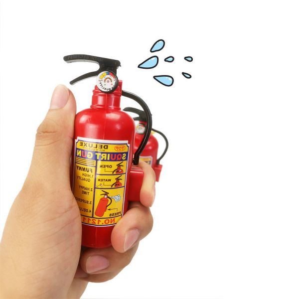 迷你滅火器水槍 按壓式水槍 海邊沙灘游泳池 戲水玩具 攜帶型水槍 夏天玩水 消暑 情境玩具