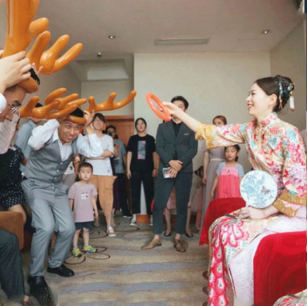 鹿角套圈圈 婚禮闖關 套圈圈 交換禮物 團康遊戲 整人道具 派對 聖誕禮物 聚會 互動
