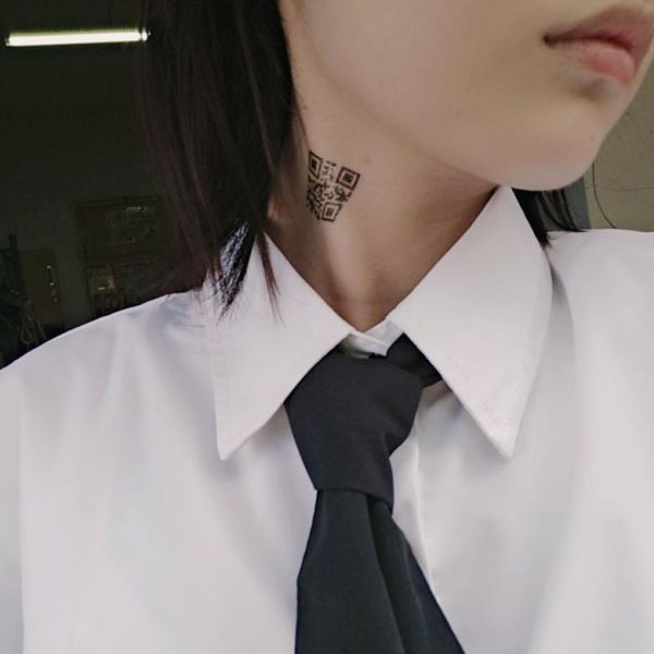 紋身貼紙 我愛你qrcode 刺青 情人節禮物 520 告白 求婚道具 驚喜 聖誕節