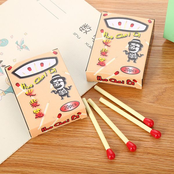 火柴筆 中性原子筆 學生筆 可愛文具 創意文具 韓國個性中性筆 造型原子筆 學生禮物 圓珠筆