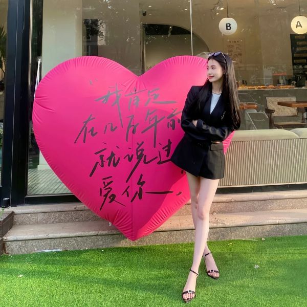 巨大愛心氣球 拍照道具 求婚佈置 婚禮 求婚 結婚 網紅 訂婚 婚房 告白神器 求婚裝飾
