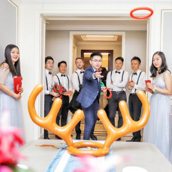 鹿角套圈圈 婚禮闖關 套圈圈 交換禮物 團康遊戲 整人道具 派對 聖誕禮物 聚會 互動