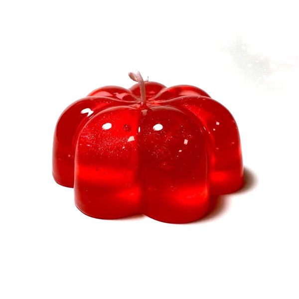 心靈能量果凍蠟燭-花形單色系列(紅) 