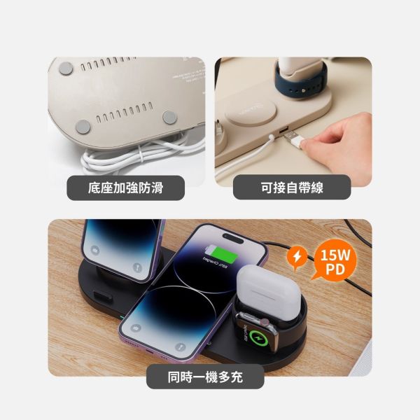 GUXON 六合一無線充電盤 MagSafe / Airpod / Apple Watch 