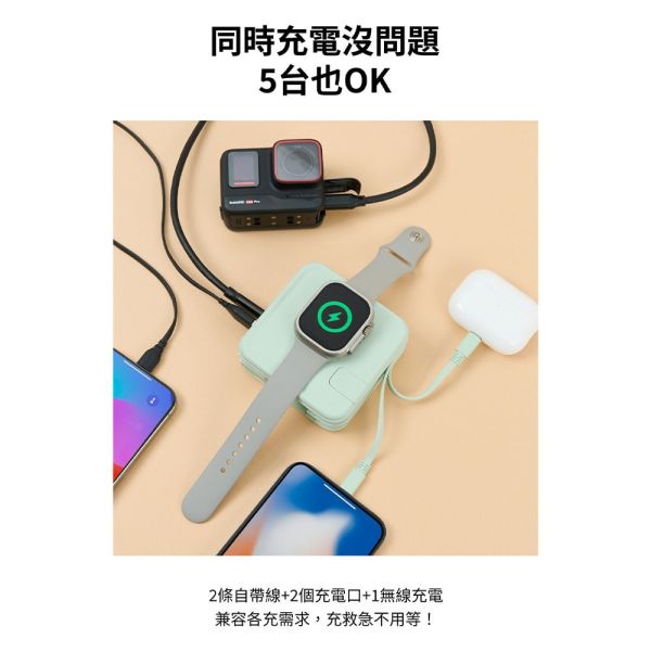 LAPO超進化八合一 10000mAh 無線快充行動電源 WT-08 