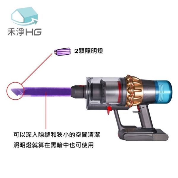 【禾淨HG】Dyson LED 狹縫吸頭 V7~V15共用 / Slim系列 SV18專用 