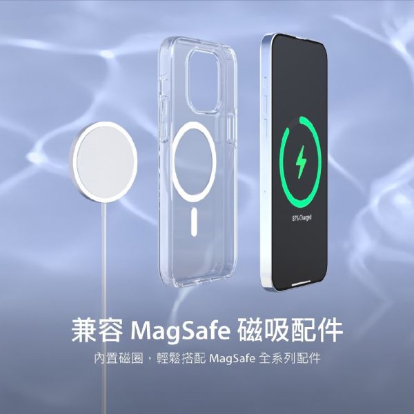 SwitchEasy 魚骨牌 Pure M 極抗黃透明磁吸防摔手機殼 