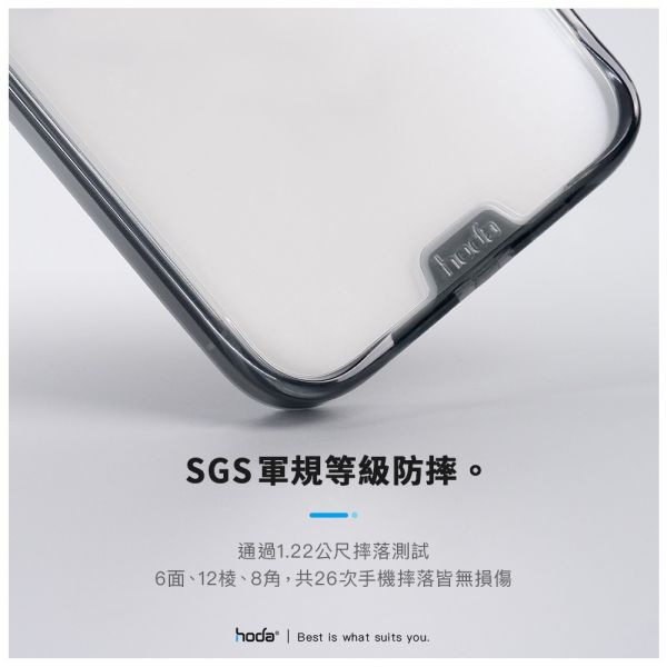 hoda 晶石鋼化玻璃軍規防摔保護殼 IPHONE15系列 