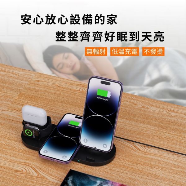 GUXON 六合一無線充電盤 MagSafe / Airpod / Apple Watch 