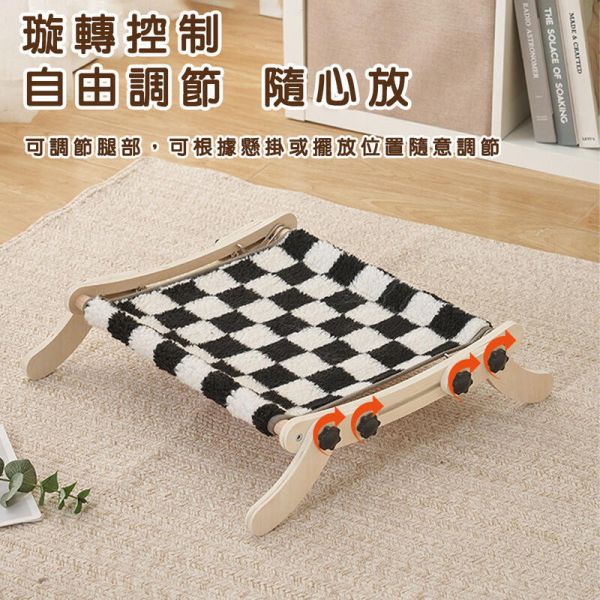 實木兩用貓吊床 