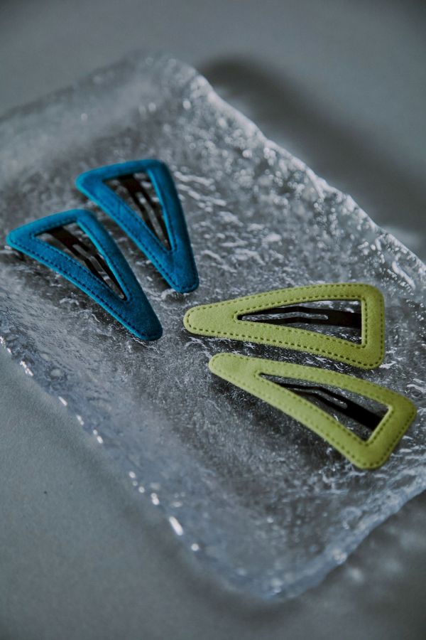 濃色絲絨布料三種造型髮夾 