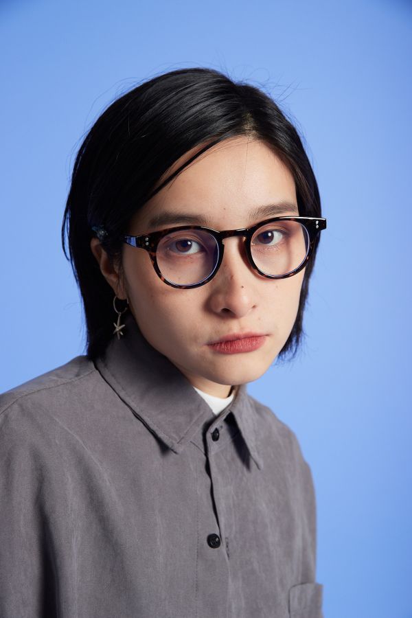 平框透明感裝飾平光眼鏡(三色) 