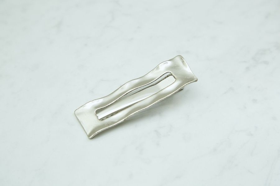 不規則金屬波紋造型髮夾 