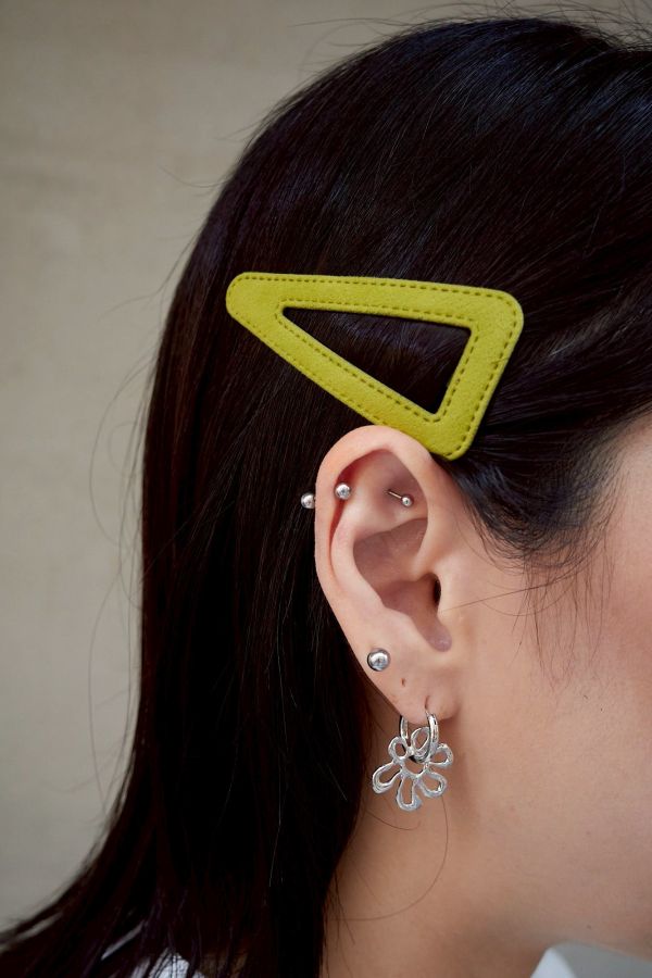 濃色絲絨布料三種造型髮夾 