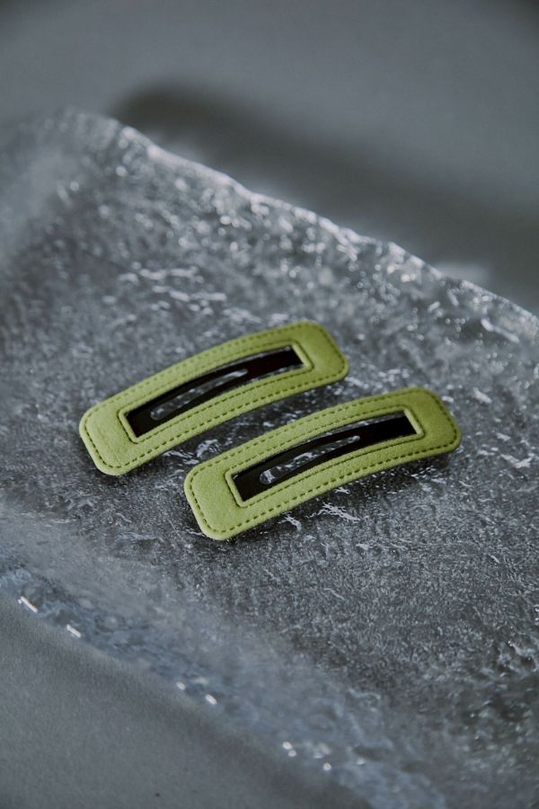 濃色絲絨布料三種造型髮夾 