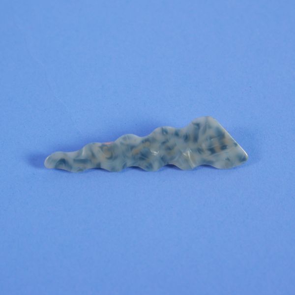 鋸齒波浪三角彩色花紋髮夾 