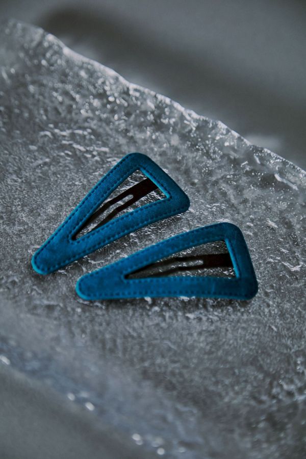 濃色絲絨布料三種造型髮夾 