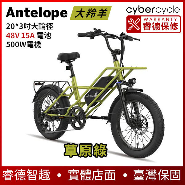 CyberCycle 大羚羊【高續航高CP】20吋軍事復古風格高續航電輔車 