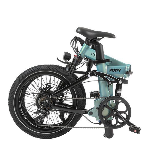 【CyberCycle】Pony 小馬 - 雙避震四連桿 折疊電輔車 ( 48V電控系統/電輔小折/電動輔助自行車) 