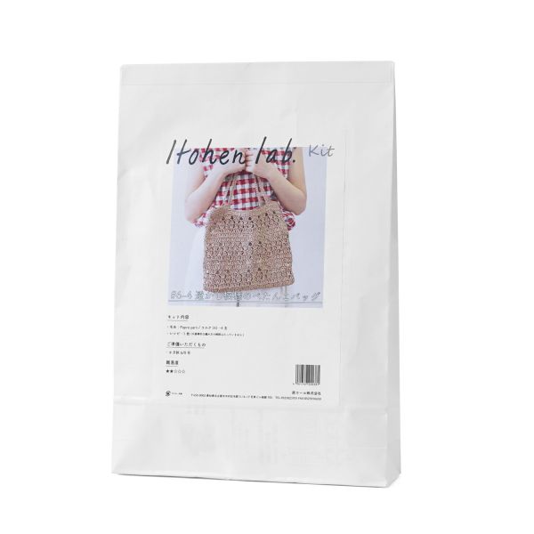 材料包 ☽ Hara Wool 日本原裝 鏤空花紋紙線提袋 