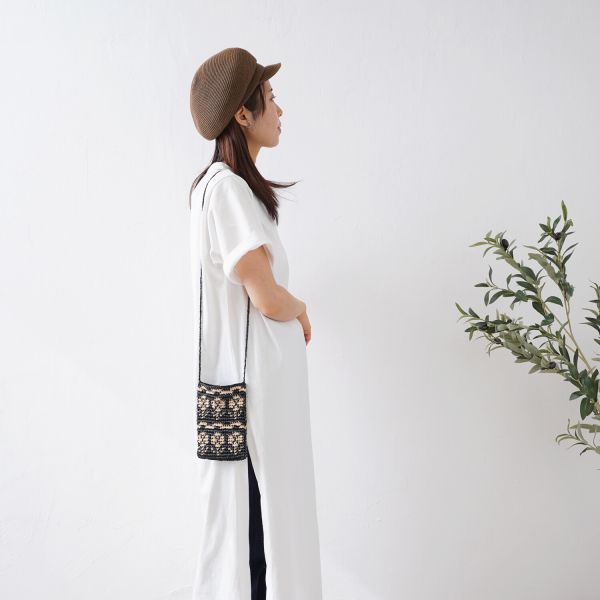 材料包 ☽ Hara Wool 日本原裝 雙色紙線手機袋 