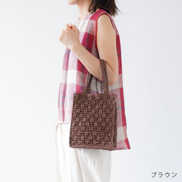 材料包 ☽ Hara Wool 日本原裝 鬆餅紙線方提包 ◍ 3色 