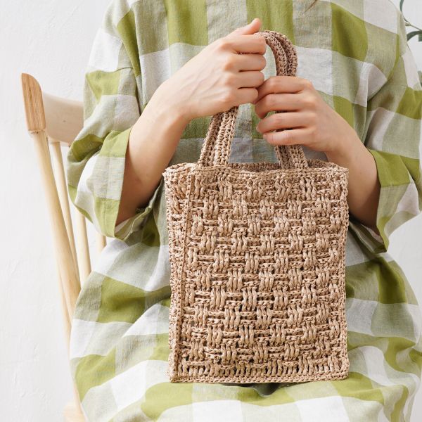 材料包 ☽ Hara Wool 日本原裝 鬆餅紙線方提包 ◍ 3色 