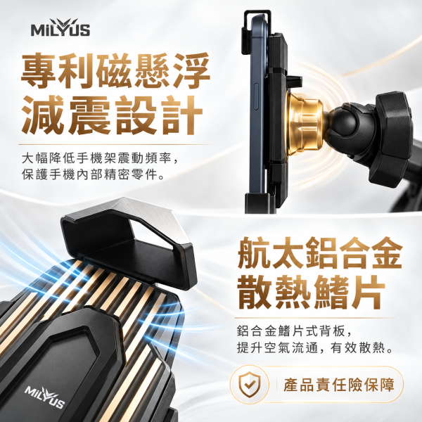 六姐的店※ MILVUS黑鷹  ME29PRO 磁懸浮雙減震手機架 機車手機架,機車手機支架,摩托車手機架,重機手機架,機車手機固定架,手機導航支架,機車導航架,防震手機架,減震手機架,磁懸浮手機架,機車防抖手機架,鋁合金手機架,CNC手機架,金屬手機架,機械式手機架,伸縮手機架,可調式手機架,手機架安全鎖,防盜手機架,快拆手機架,快速取放手機架,散熱手機架,機車手機架球頭,機車手機架底座,龍頭手機架,後照鏡手機架,機車改裝精品,騎士配件,機車用品
