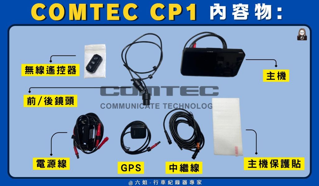 六姐的店※【Comtec康泰克】CP-1 機車Carplay-智能儀表.測速提醒.胎壓偵測.雙鏡行車記錄器 機車Carplay,智能儀表,行車紀錄器,測速提醒,胎壓偵測,COMTEC CP-1,雙鏡行車記錄器,新莊部品店,六姐騎士部品,行車安全