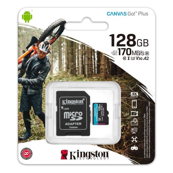 六姐的店※ Kingston金士頓CanvasGO! Plus microSDXC UHS-I U3 V30 A2 記憶卡 Kingston,金士頓,CanvasGO, Plus microSDXC,UHS-I, U3,V30 A2,記憶卡,六姐,六姐-行車紀錄器專家