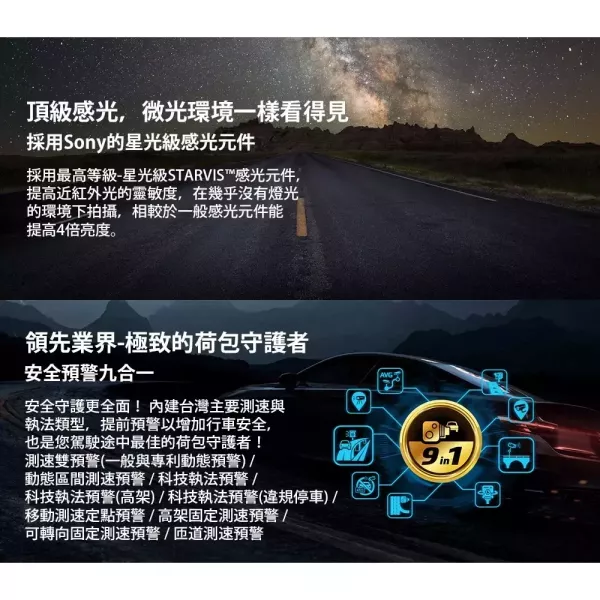 六姐的店※ MIO 935WDS 前4K後2K SONY STARVIS 星光級感光元件 WIFI GPS 行車紀錄器 