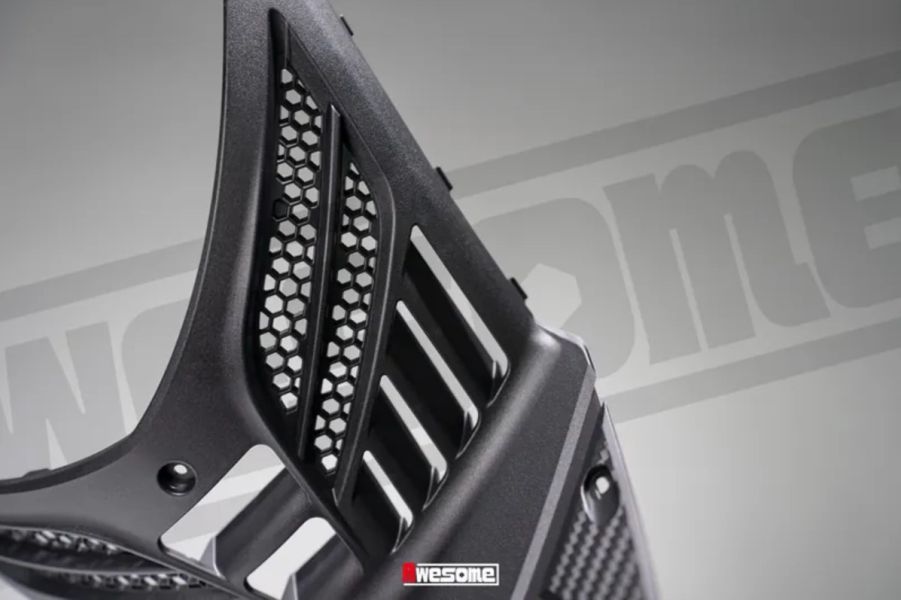 六姐的店※【 KOMAX】JET胸蓋SR/SL SL158 - 立體碳纖維散熱胸蓋 一體式 前胸蓋 散熱導風蓋(非手工) 