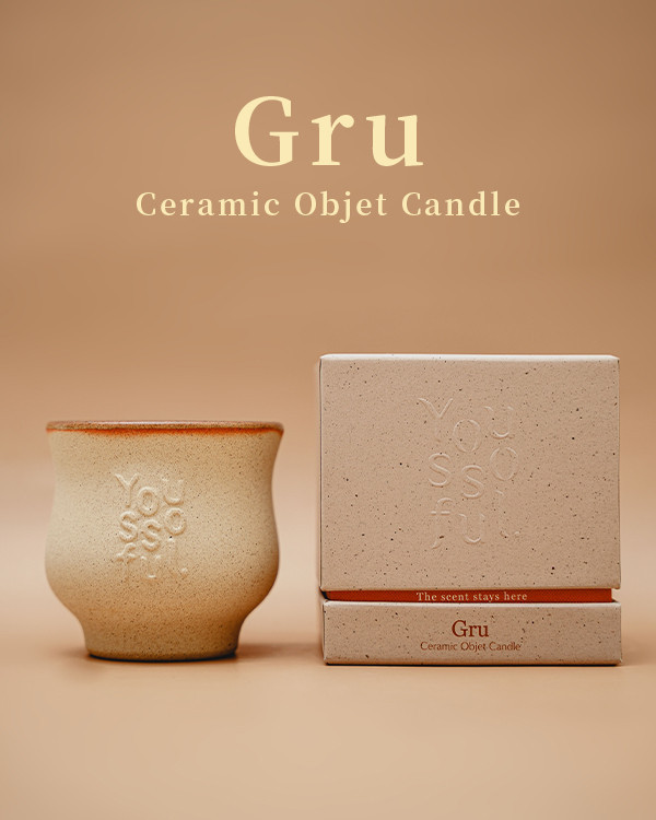 【新品上市】陶瓷香氛蠟燭 #Gru  220g youssoful,韓國陶瓷香氛蠟燭, 香氛蠟燭