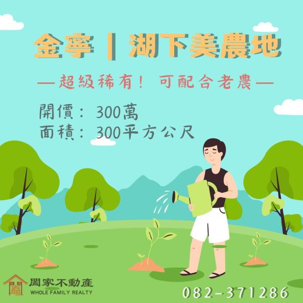 〖金寧湖下美農地〗 